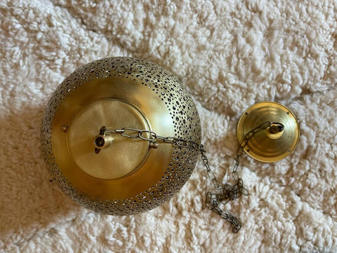 Handcrafted Moroccan Brass Pendant Light for Elegant Décor (PL 1077)